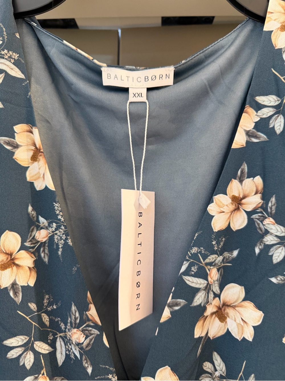 Baltic Born Navy Floral Maxi Dress with Cream Flowers - Picture 2 of 3